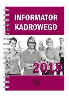 Okładka książki Informator kadrowego 2018
