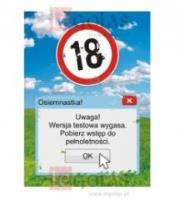 Okładka książki Karnet B6 18-te urodziny Wersja testowa