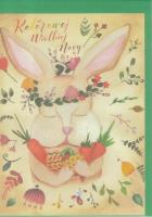 Opakowanie Karnet B6 Wielkanoc. Zając akwarele