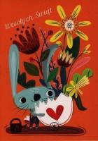 Opakowanie Karnet B6 Wielkanoc Zając ogrodnik