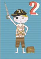 Opakowanie Karnet B6 z kopertą Urodziny 2 chłopiec