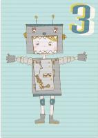 Opakowanie Karnet B6 z kopertą Urodziny 3 chłopiec