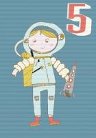 Opakowanie Karnet B6 z kopertą Urodziny 5 chłopiec