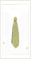 Opakowanie Karnet krawat zielony 12x23 + koperta