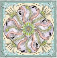 Opakowanie Karnet kwadrat z kopertą DNA Flamingos