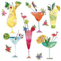 Opakowanie Karnet kwadrat z kopertą Tropical Twist