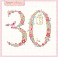 Opakowanie Karnet kwadrat z kopertą Urodziny 30