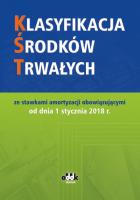 Klasyfikacja środków trwałych. Autor: praca zbiorowa. SmakLiter.pl Okładka książki Klasyfikacja środków trwałych