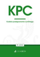 Kodeks postępowania cywilnego. Autor: opracowanie redakcyjne. SmakLiter.pl Okładka książki Kodeks postępowania cywilnego