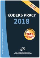 Okładka książki Kodeks pracy 2018 Ujednolicone przepisy z komentarzem do zmian