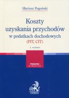 Okładka książki Koszty uzyskania przychodów w podatkach dochodowych