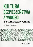 Kultura bezpieczeństwa żywności. Autor: Wiśniewska Małgorzata Z.. SmakLiter.pl Okładka książki Kultura bezpieczeństwa żywności