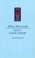 Listy galicyjskie. Autor: Meciszewski Hilary. SmakLiter.pl Okładka książki Listy galicyjskie