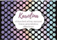 Opakowanie Magnes Imiona - Karolina