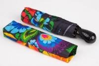 Opakowanie Mała składana parasolka - łowicka czarna FOLKSTAR