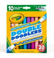Markery dwustronne 10 kolorów CRAYOLA. Wydawca: Crayola. SmakLiter.pl Opakowanie Markery dwustronne 10 kolorów CRAYOLA