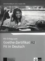 Opakowanie Mit Erfolg zum Goethe-Zertifikat A2: Fit in Deutsch, Lehrerhandbuch +2CD