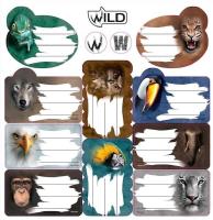 Opakowanie Naklejki na zeszyty Wild 25 sztuk
