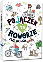 Pajączek na rowerze. Autor: Ewa Nowak. SmakLiter.pl Okładka książki Pajączek na rowerze