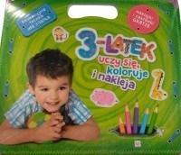 Okładka książki Pakiet. 3-latek uczy się, koloruje i nakleja