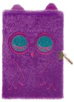 Pamiętnik pluszowy Sowa 148x210. Wydawca: EUROTRADE. SmakLiter.pl Opakowanie Pamiętnik pluszowy Sowa 148x210