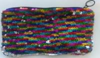 Opakowanie Piórnik cekinowy multicolor dwustronny