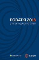 Okładka książki Podatki 2018 z komentarzem Crido Taxand