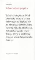 Okładka książki Polska ballada gotycka