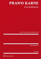 Prawo karne Zarys problematyki. Autor: Lachowski Jerzy. SmakLiter.pl Okładka książki Prawo karne Zarys problematyki