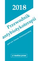 Przewodnik antybiotykoterapii 2018. Autor: Dzierżanowska Danuta. SmakLiter.pl Okładka książki Przewodnik antybiotykoterapii 2018