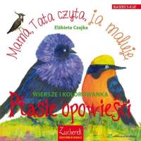 Okładka książki Ptasie opowieści. Wiersze i kolorowanki