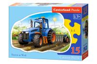 Opakowanie Puzzle 15 Konturowe Tractor at Work