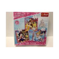 Opakowanie Puzzle 3w1 Zaczarowany świat Księżniczek TREFL