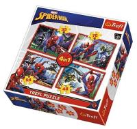 Opakowanie Puzzle 4w1 W sieci Spider-mana TREFL