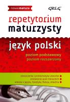 Repetytorium maturzysty Język polski 2018. Autor: Borkowska Monika, Ćwiękała Katarzyna. SmakLiter.pl Okładka książki Repetytorium maturzysty Język polski 2018