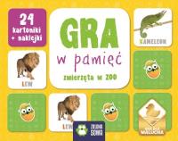 Rosnę i poznaję Gra w pamięć Zwierzęta w Zoo. Autor: praca zbiorowa. SmakLiter.pl Okładka książki Rosnę i poznaję Gra w pamięć Zwierzęta w Zoo