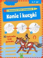 Rysowanie łatwe i przyjemne Konie i kucyki 6-7 lat. Autor: Roger De Klerk. SmakLiter.pl Okładka książki Rysowanie łatwe i przyjemne Konie i kucyki 6-7 lat
