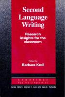 Opakowanie Second Language Writing