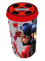 Okładka książki Skarbonka metalowa Miraculum Biedronka I Czarny Kot