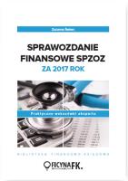 Okładka książki Sprawozdanie finansowe SPZOZ za 2017 rok