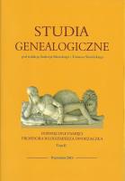 Opakowanie Studia Genealogiczne Tom 2