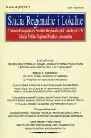 Opakowanie Studia Regionalne i Lokalne nr 4 2017