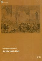 Sycylia 1848-1849. Autor: Wojciechowski Grzegorz. SmakLiter.pl Okładka książki Sycylia 1848-1849