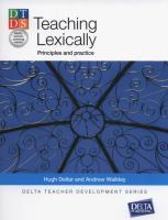 Teaching Lexically. Autor: Hugh Dellar, Andrew Walkley. SmakLiter.pl Okładka książki Teaching Lexically