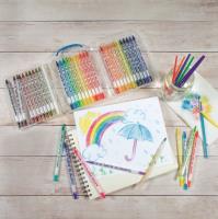 Opakowanie Tęczowe kredki akwarelowe 36 kredek + 1 pędzelek