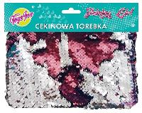Opakowanie Torebka cekinowa różowo-srebrna