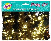 Opakowanie Torebka cekinowa złoto- czarna