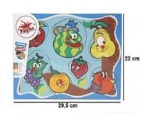 Opakowanie Układanka drewniana z pinezkami - Owoce