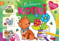 Okładka książki Ulubione kotki. Malowanka z naklejkami