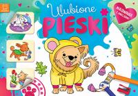 Okładka książki Ulubione pieski. Malowanka z naklejkami